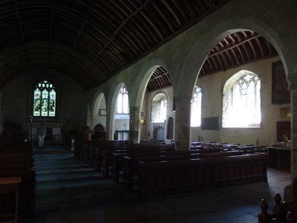 Kerk van St Wyllow, wandeling Polruan, Cornwall