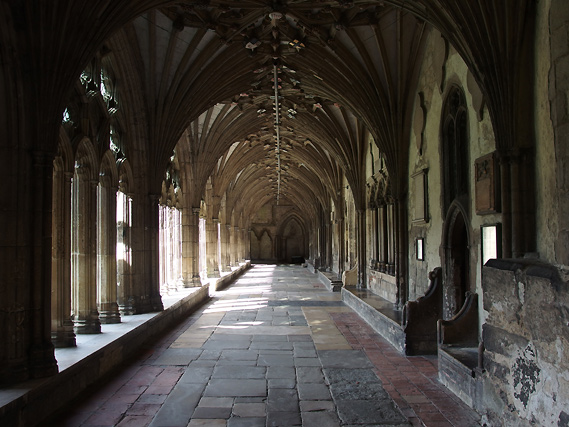 kloostergang, kathedraal van Canterbury